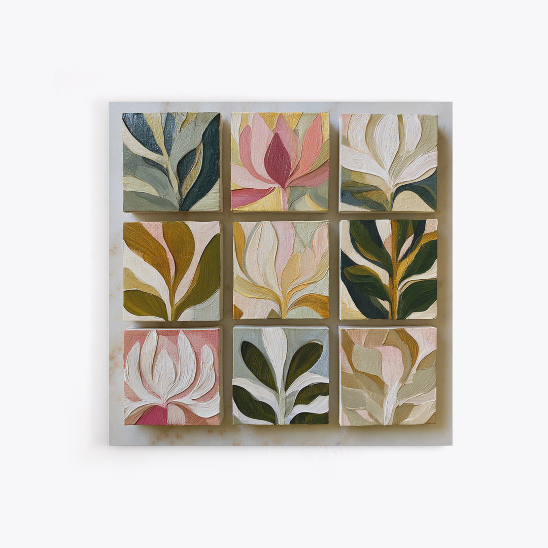 Matisse Inspired Cutouts with Botanical Details Canvas Print, Eclectic Art, Gallery Decor, Living Room Decor, Eclectic, ECL-1x1-6