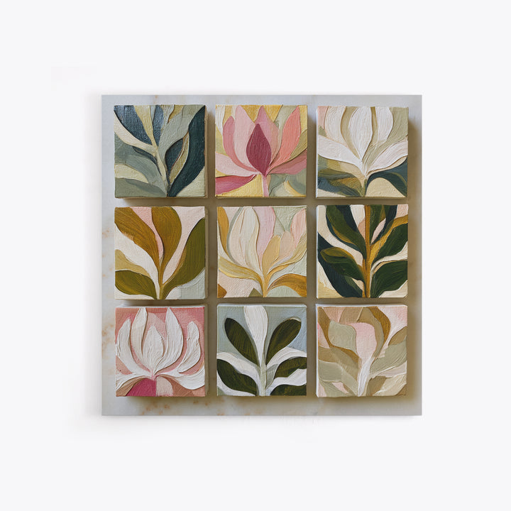 Matisse Inspired Cutouts with Botanical Details Canvas Print, Eclectic Art, Gallery Decor, Living Room Decor, Eclectic, ECL-1x1-6