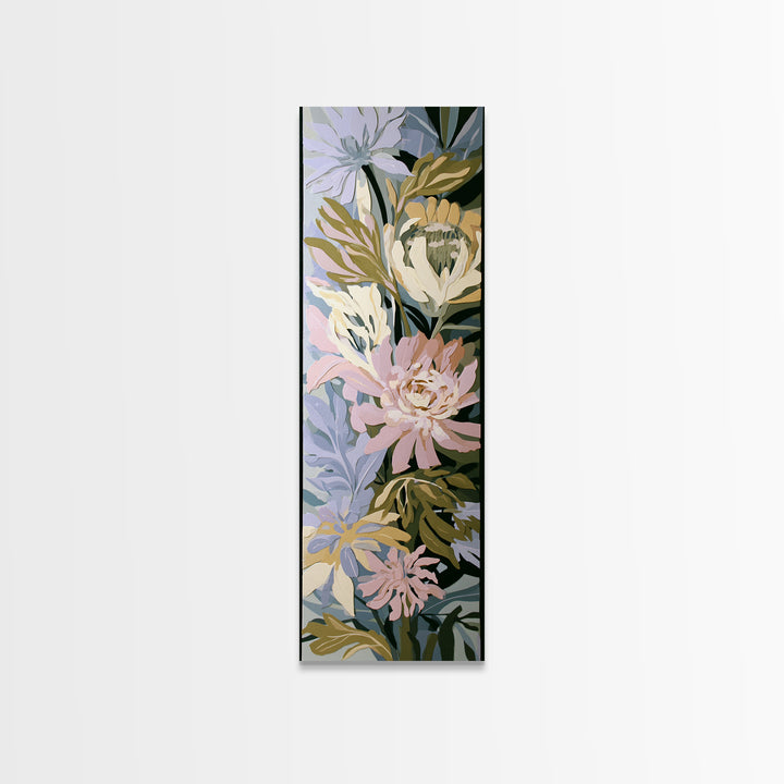 Matisse Inspired Cutouts with Botanical Details Canvas Print, Eclectic Art, Wall Art, Living Room Decor, Oil Painting, Eclectic, ECL-1x3-18