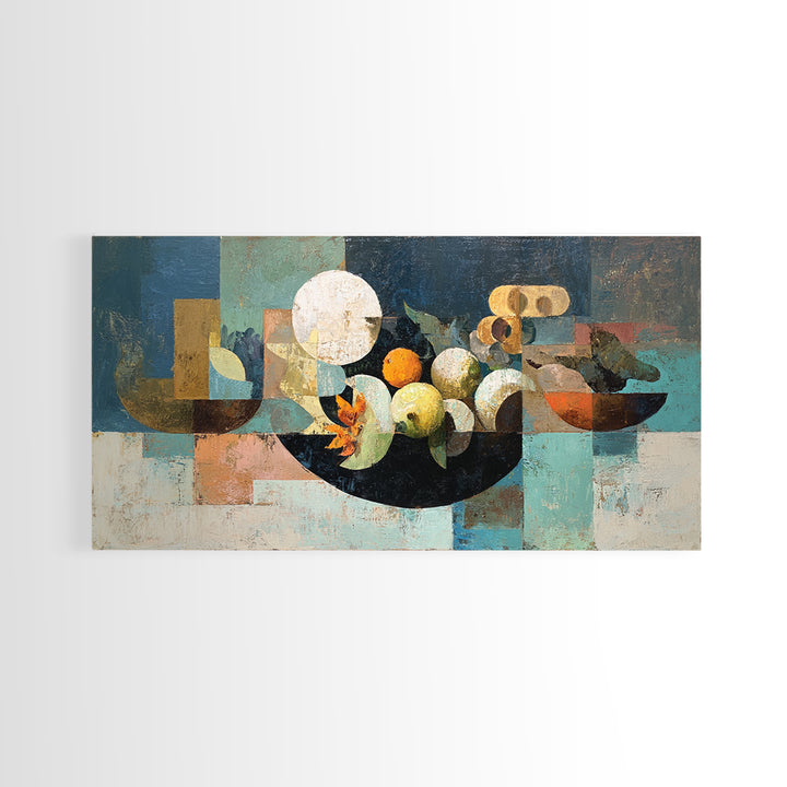 Unexpected Lobster and Lemons Still Life Canvas Print, Eclectic Art, Printable, Living Room Decor, Oil Painting, Eclectic, ECL-2x1-62