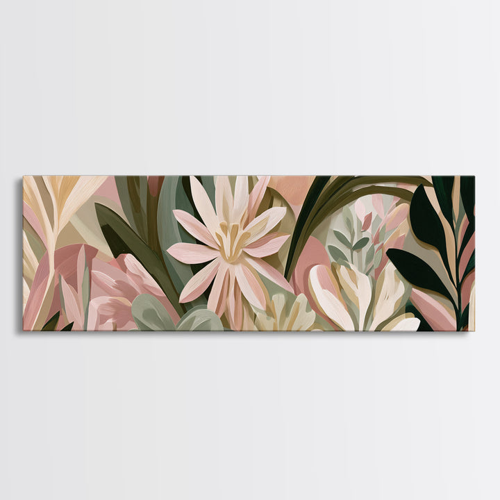 Matisse Inspired Cutouts with Botanical Details Canvas Print, Eclectic Art, Art Prints, Living Room Decor, Fine Art, Eclectic, ECL-3x1-22