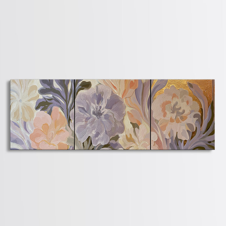 Matisse Inspired Cutouts with Botanical Details Canvas Print, Eclectic Art, Boho Decor, Living Room Decor, Fine Art, Eclectic, ECL-3x1-46