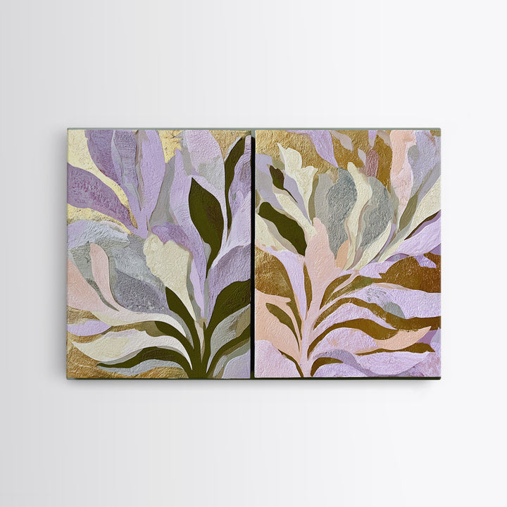Matisse Inspired Cutouts with Botanical Details Canvas Print, Eclectic Art, Statement Artwork, Living Room Decor, Eclectic, ECL-3x2-34