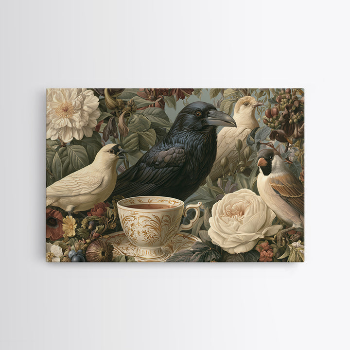 Odd Dream Garden Framed Canvas Print, Eclectic Art, Room Decor, Living Room Decor, Fine Art, Eclectic, Artwork, Original Art, ECL-3x2-69