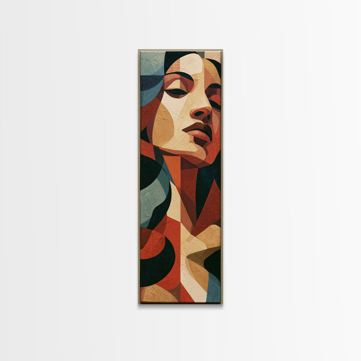 Portrait of a Singer Canvas Print, Expressionist Art, Abstract Wall Art, Living Room Decor, Expression, Gallery Wall Art, EXP-1x3-56