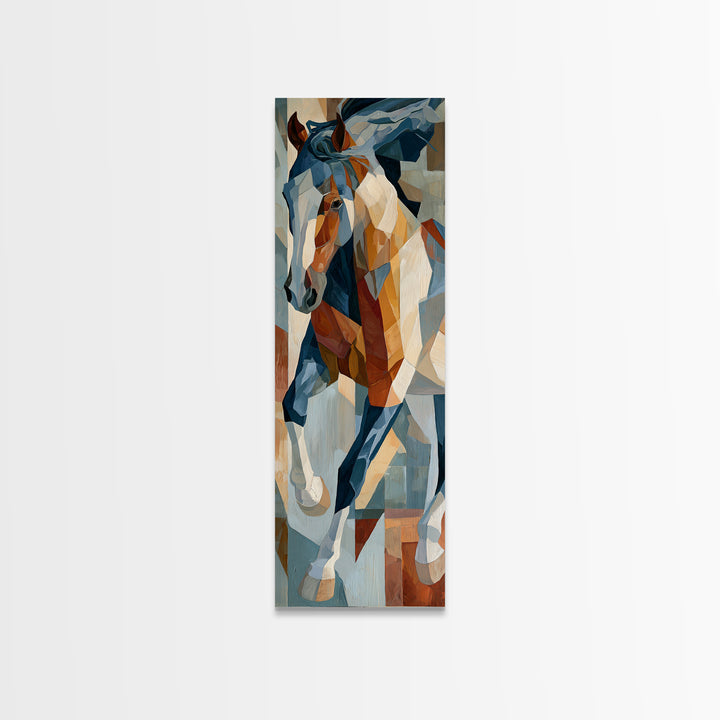 Expressionist Horse in Motion with Wild Mane Canvas Print, Expressionist Art, Modern Decor, Living Room Decor, Expression, EXP-1x3-70