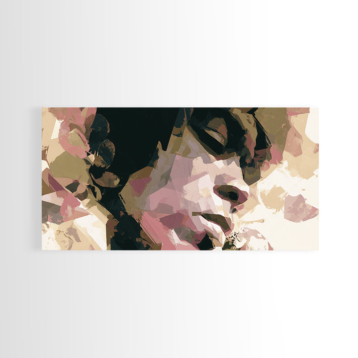 Portrait of a Singer Canvas Print, Expressionist Art, Printable Wall Art, Living Room Decor, Expression, Unique Wall Art, EXP-2x1-64