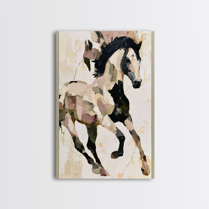 Expressionist Horse in Motion with Wild Mane Canvas Print, Expressionist Art, Home Decor, Living Room Decor, Expression, EXP-2x3-18