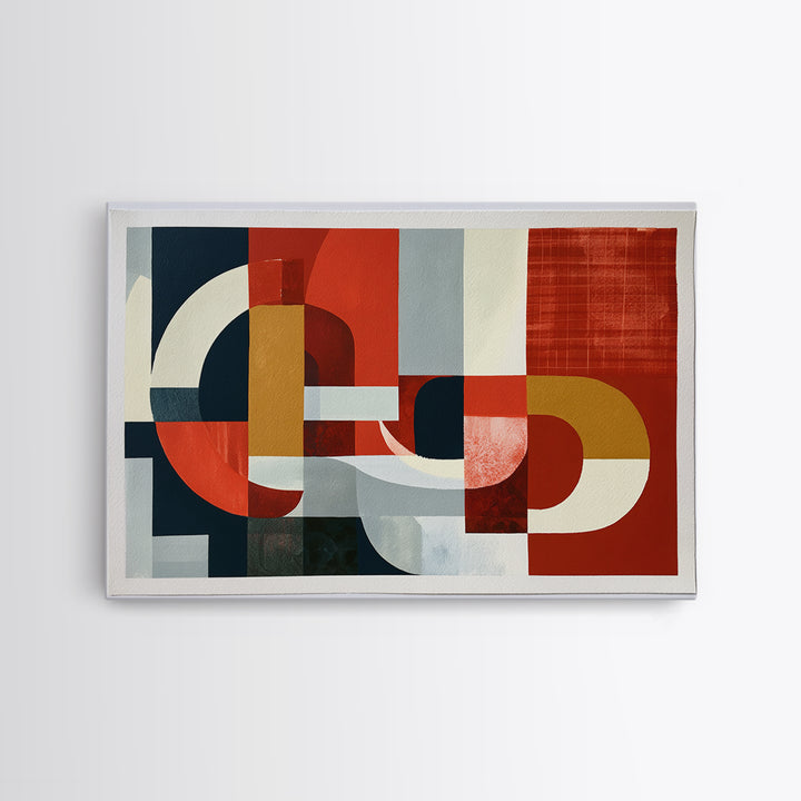 Red Room Interior Abstraction Canvas Print, Expressionist Art, Minimalist Wall Art, Living Room Decor, Expression, EXP-3x2-23