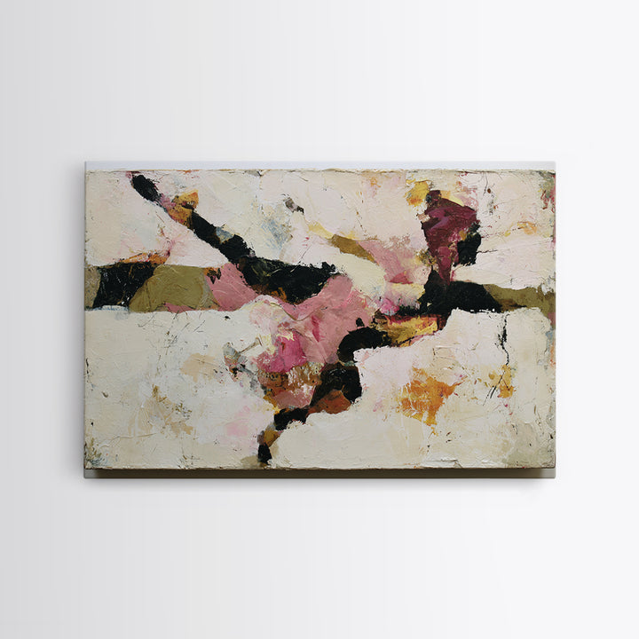 Dancer Figure Fractured into Vibrant Movement Canvas Print, Expressionist Art, Room Decor, Living Room Decor, Oil Painting, EXP-3x2-56