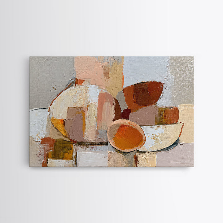 Bold Still Life of Fruit Framed Canvas Print, Expressionist Art, Gallery Decor, Living Room Decor, Fine Art, Expression, EXP-3x2-69