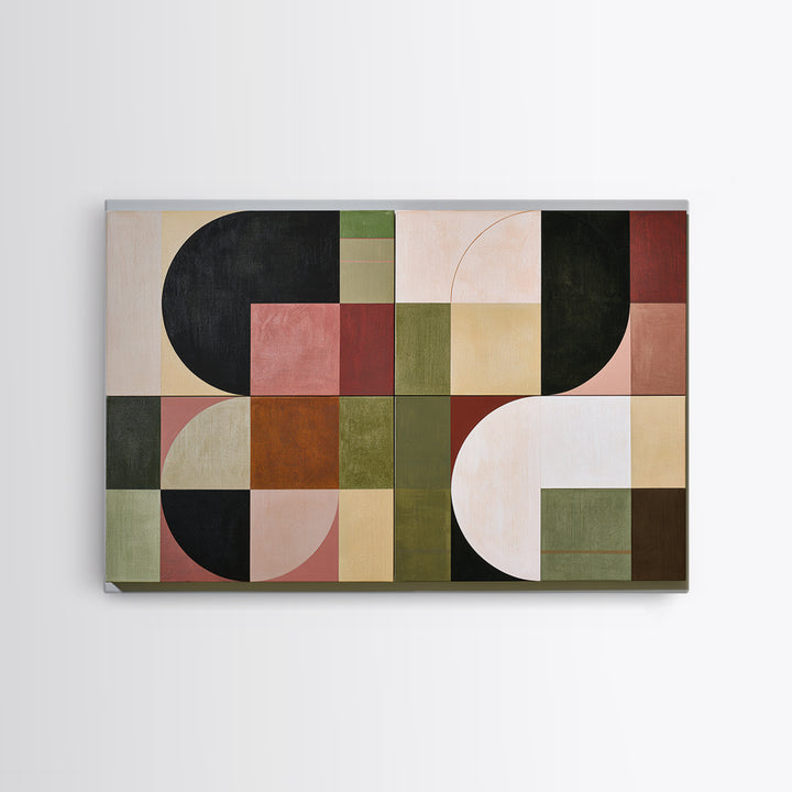 Lonely Caf Table Framed Canvas Print, Expressionist Art, Fine Art Print, Living Room Decor, Fine Art, Expression, Wall Decor, EXP-3x2-81