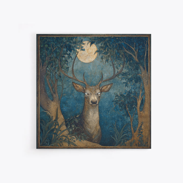 Faerie Market under Giant Mushrooms Framed Canvas Print, Fantasy Art, Digital Painting, Living Room Decor, Fine Art, Mythic, FAN-1x1-63