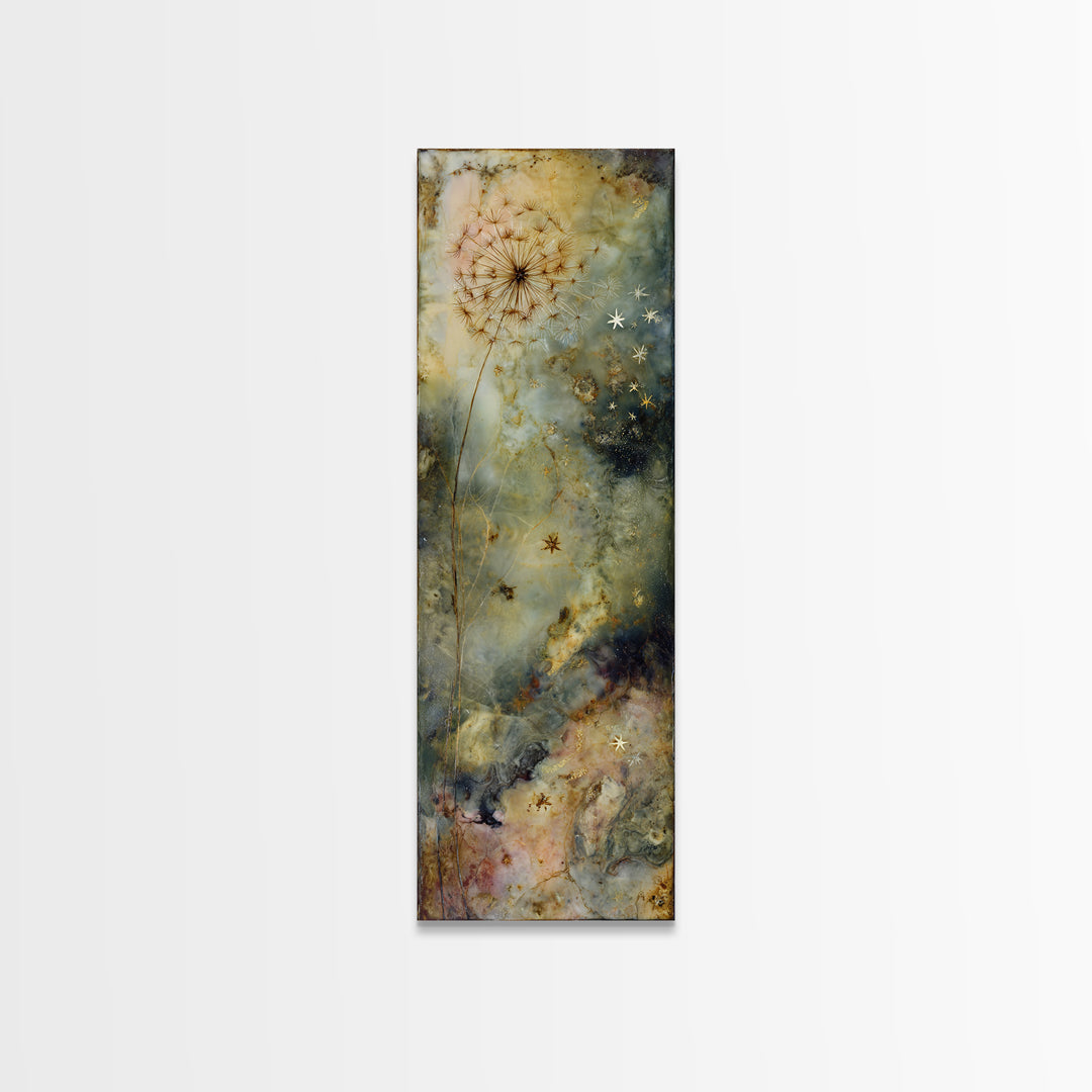 Mermaid Lagoon with Bioluminescent Water Framed Canvas Print, Fantasy Art, Luxury Decor, Living Room Decor, Fine Art, Mythic, FAN-1x3-20
