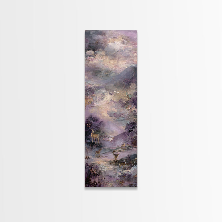 Ancient Map Landscape Canvas Print, Fantasy Art, Prints, Living Room Decor, Oil Painting, Mythic, Fairy Art, Fantasy Art Prints, FAN-1x3-73
