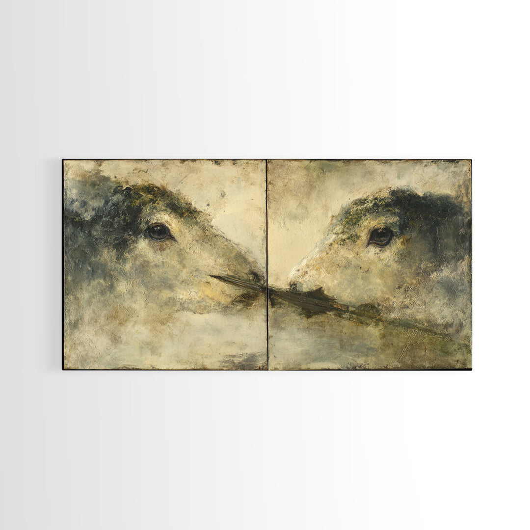 Elven Queen Portrait Canvas Print, Fantasy Art, Wall Decor, Living Room Decor, Fine Art, Mythic, Whimsical Art, Gothic Art, FAN-2x1-70