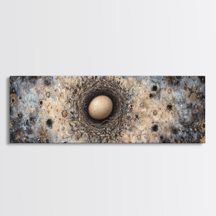 Dragon Egg Nest Canvas Print, Fantasy Art, Digital Art, Living Room Decor, Mythic, Fantasy Art Prints, Fantasy Wall Art, FAN-3x1-38
