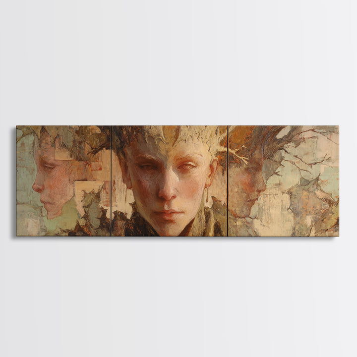Magic Sword Embedded Canvas Print, Fantasy Art, Fantasy, Living Room Decor, Fine Art, Mythic, Final Fantasy Art, Dragon Art, FAN-3x1-75