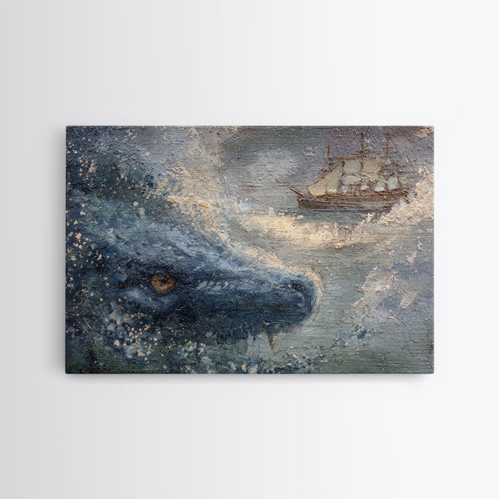 Ancient Map Landscape Canvas Print, Fantasy Art, Gothic Art, Living Room Decor, Fine Art, Mythic, Sensual Fantasy Art, FAN-3x2-17
