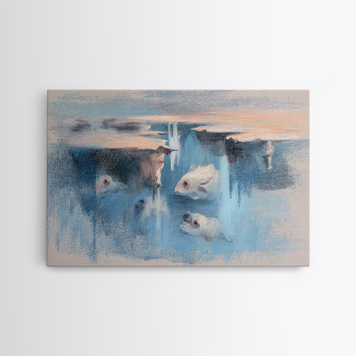 Giant Tree City Filled Canvas Print, Fantasy Art, Fantasy Wall Art, Living Room Decor, Oil Painting, Mythic, Fine Art Print, FAN-3x2-61