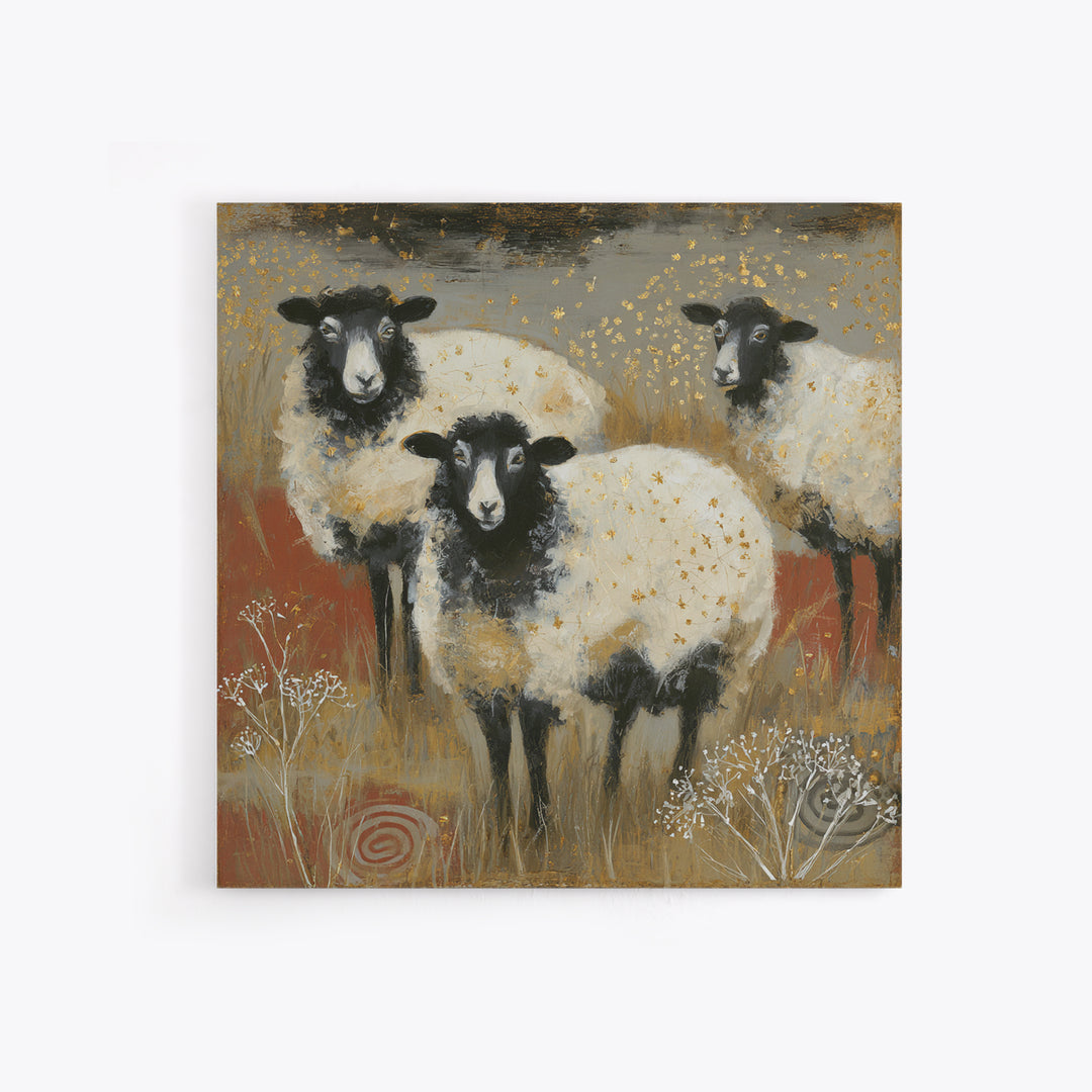 Rustic Barn in Golden Field Light Framed Canvas Print, Farmhouse Art, Botanical Art, Farmhouse Decor, Fine Art, Harvest, FAR-1x1-74