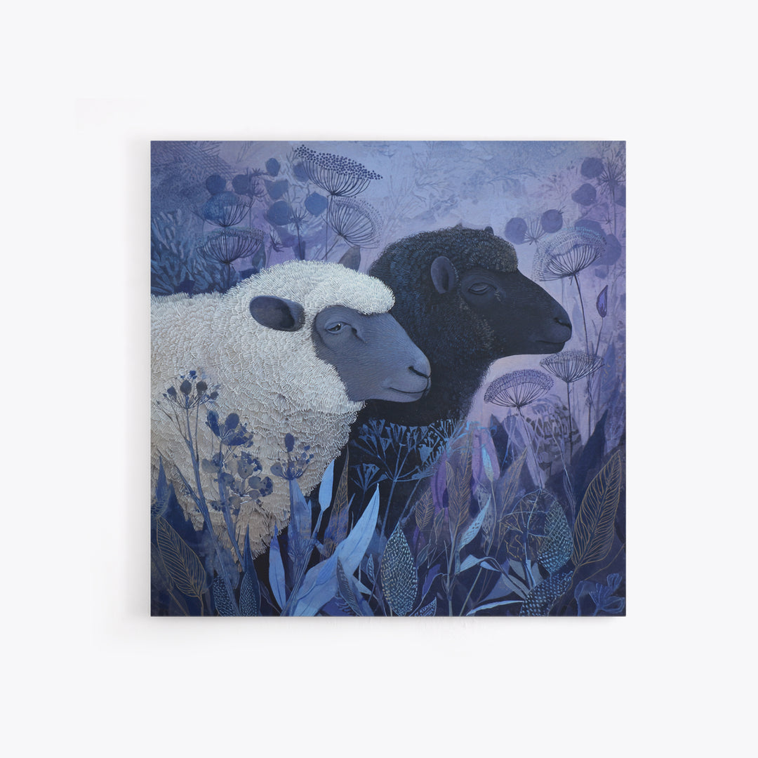 Black and White Sheep Framed Canvas Print, Farmhouse Art, Printable Wall Art, Farmhouse Decor, Harvest, Black Wall Art, FAR-1x1-8