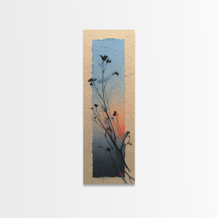 Country Landscape with Fence and Rolling Hills Canvas Print, Farmhouse Art, Floral Wall Art, Farmhouse Decor, Fine Art, Harvest, FAR-1x3-2