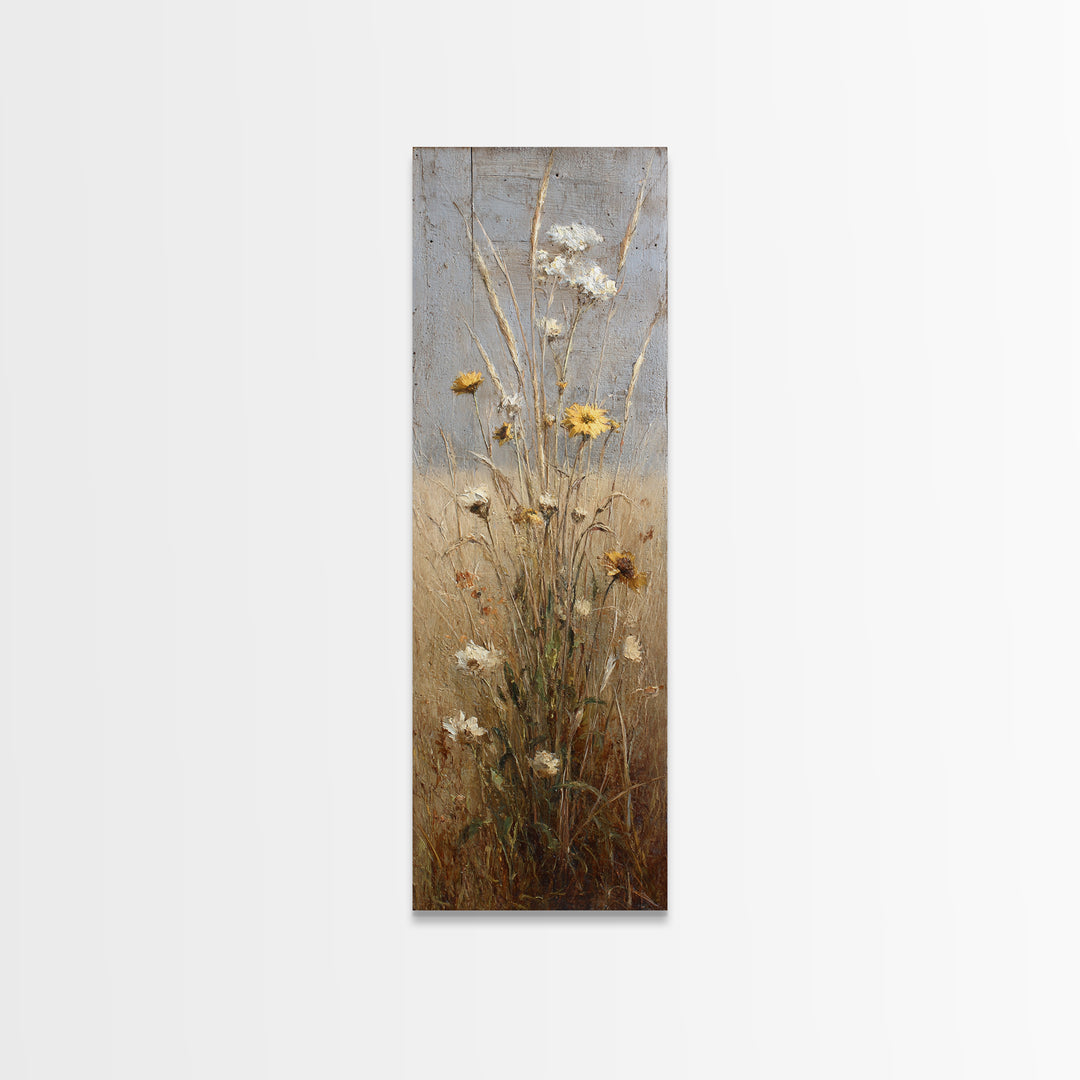 Rustic Barn in Golden Field Light Framed Canvas Print, Farmhouse Art, Neutral Decor, Farmhouse Decor, Fine Art, Harvest, FAR-1x3-62
