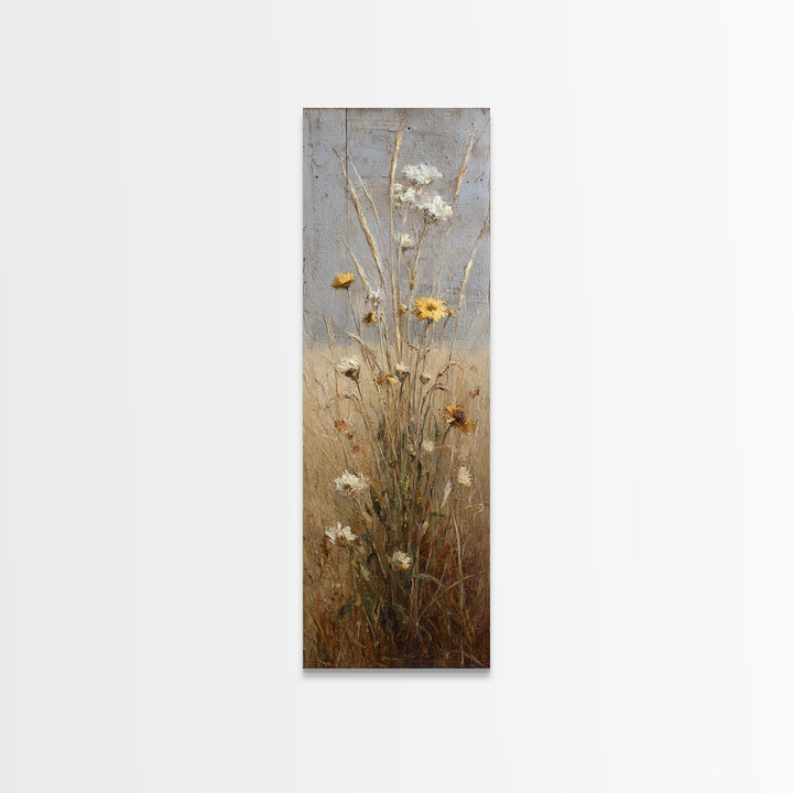 Rustic Barn in Golden Field Light Framed Canvas Print, Farmhouse Art, Neutral Decor, Farmhouse Decor, Fine Art, Harvest, FAR-1x3-62