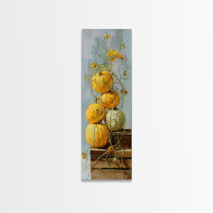 Rustic Pear Still Life on Plank Wood Canvas Print, Farmhouse Art, Contemporary Art, Farmhouse Decor, Fine Art, Harvest, FAR-1x3-7