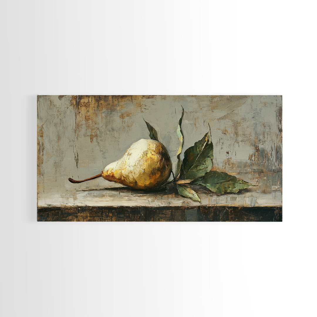Blue Enamel Pitcher Framed Canvas Print, Farmhouse Art, Art Print, Farmhouse Decor, Watercolor Art, Harvest, Digital Art, FAR-2x1-12