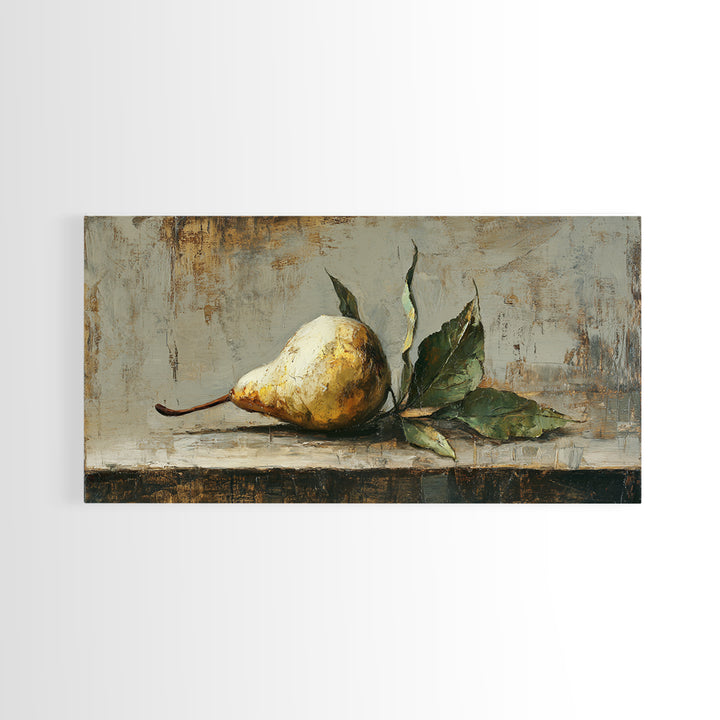 Blue Enamel Pitcher Framed Canvas Print, Farmhouse Art, Art Print, Farmhouse Decor, Watercolor Art, Harvest, Digital Art, FAR-2x1-12