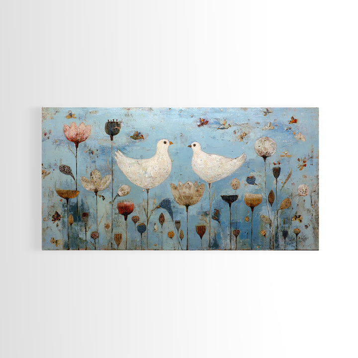 Sunflowers in a Galvanized Metal Bucket Framed Canvas Print, Farmhouse Art, Farmhouse Decor, Watercolor Art, Harvest, FAR-2x1-23