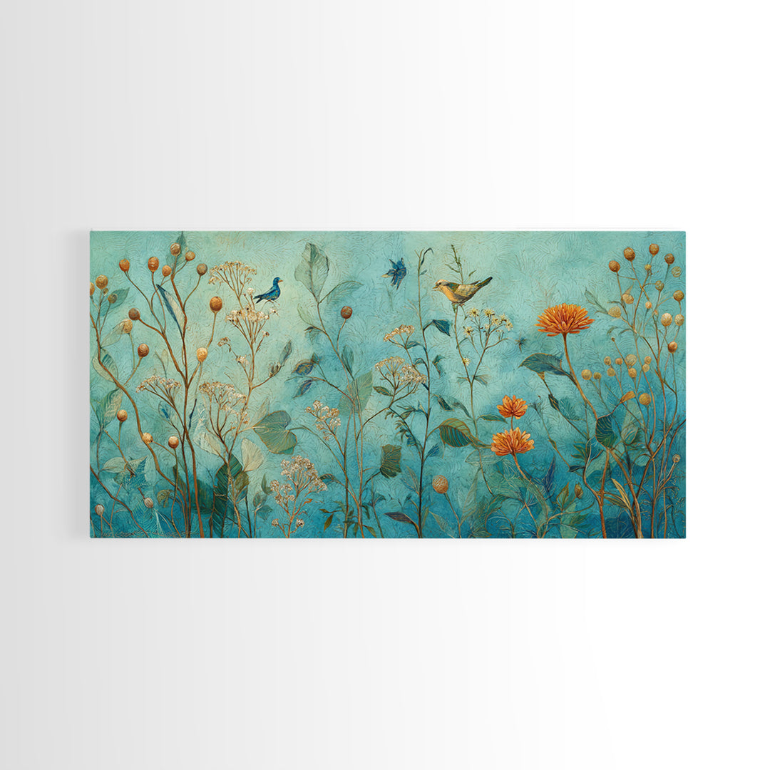 Sunflowers in a Galvanized Metal Bucket Canvas Print, Farmhouse Art, Printable Art, Farmhouse Decor, Watercolor Art, Harvest, FAR-2x1-47