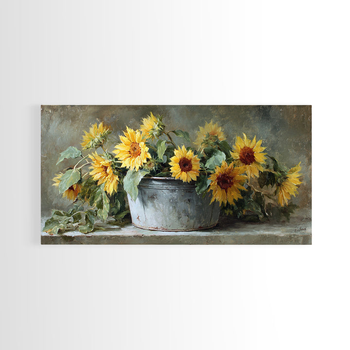 Fresh Bread Honey and Butter Still Life Canvas Print, Farmhouse Art, Farmhouse Decor, Watercolor Art, Harvest, FAR-2x1-68