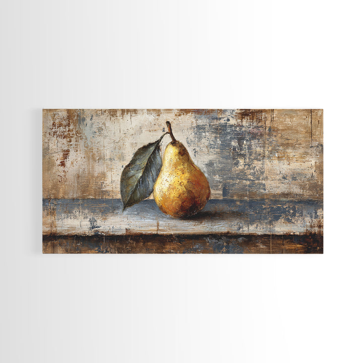 Rooster Painted in Cheerful Folk Colors Framed Canvas Print, Farmhouse Art, Oil Painting, Farmhouse Decor, Fine Art, Harvest, FAR-2x1-72