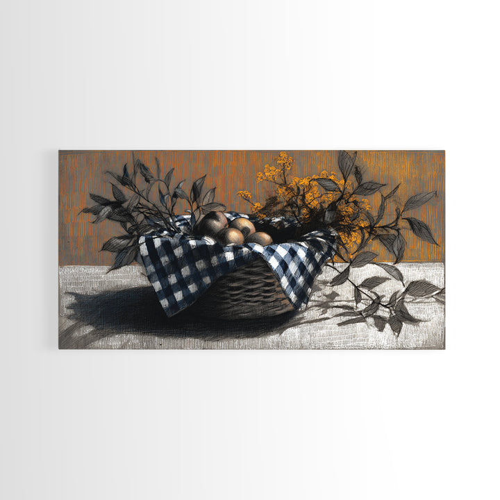 Country Landscape with Fence and Rolling Hills Canvas Print, Farmhouse Art, Wall Art, Farmhouse Decor, Fine Art, Harvest, FAR-2x1-82
