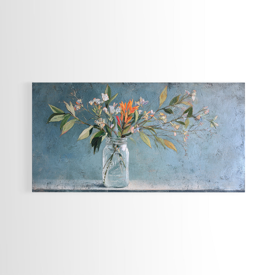 Rustic Pear Still Life on Plank Wood Framed Canvas Print, Farmhouse Art, Farmhouse Wall Decor, Farmhouse Decor, Harvest, FAR-2x1-87