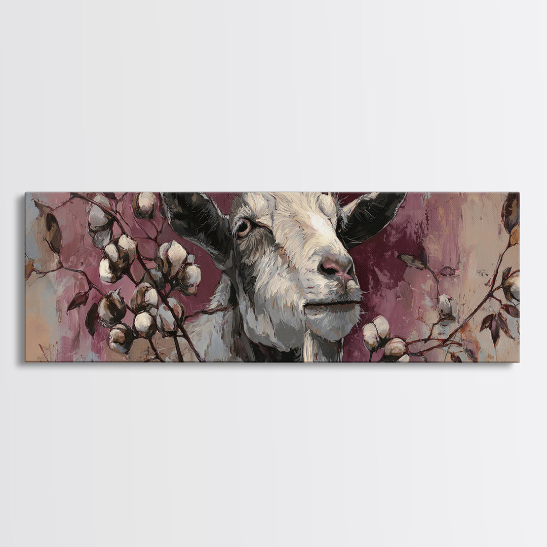 Weathered Horseshoe and Wildflowers Canvas Print, Farmhouse Art, Digital Print, Farmhouse Decor, Oil Painting, Harvest, FAR-3x1-13