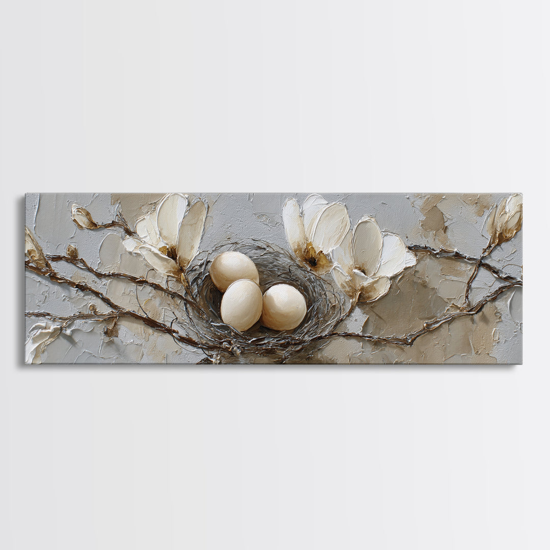 Old Milk Can Framed Canvas Print, Farmhouse Art, Landscape Art, Farmhouse Decor, Oil Painting, Harvest, Textured Painting, FAR-3x1-28
