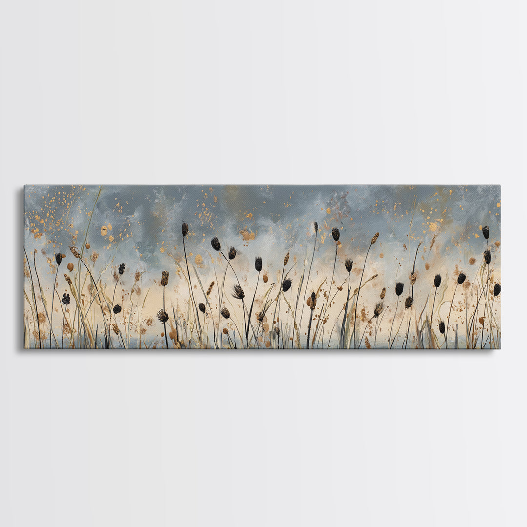 Cornfield under a Dramatic Summer Sky Canvas Print, Farmhouse Art, Printable Wall Art, Farmhouse Decor, Fine Art, Harvest, FAR-3x1-38