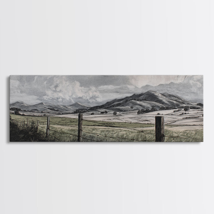 Rustic Barn in Golden Field Light Canvas Print, Farmhouse Art, Living Room Decor, Farmhouse Decor, Fine Art, Harvest, FAR-3x1-42