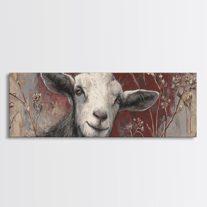 Farm Dog Lying Beside Weathered Boots Framed Canvas Print, Farmhouse Art, Farmhouse Wall Art, Farmhouse Decor, Harvest, FAR-3x1-73