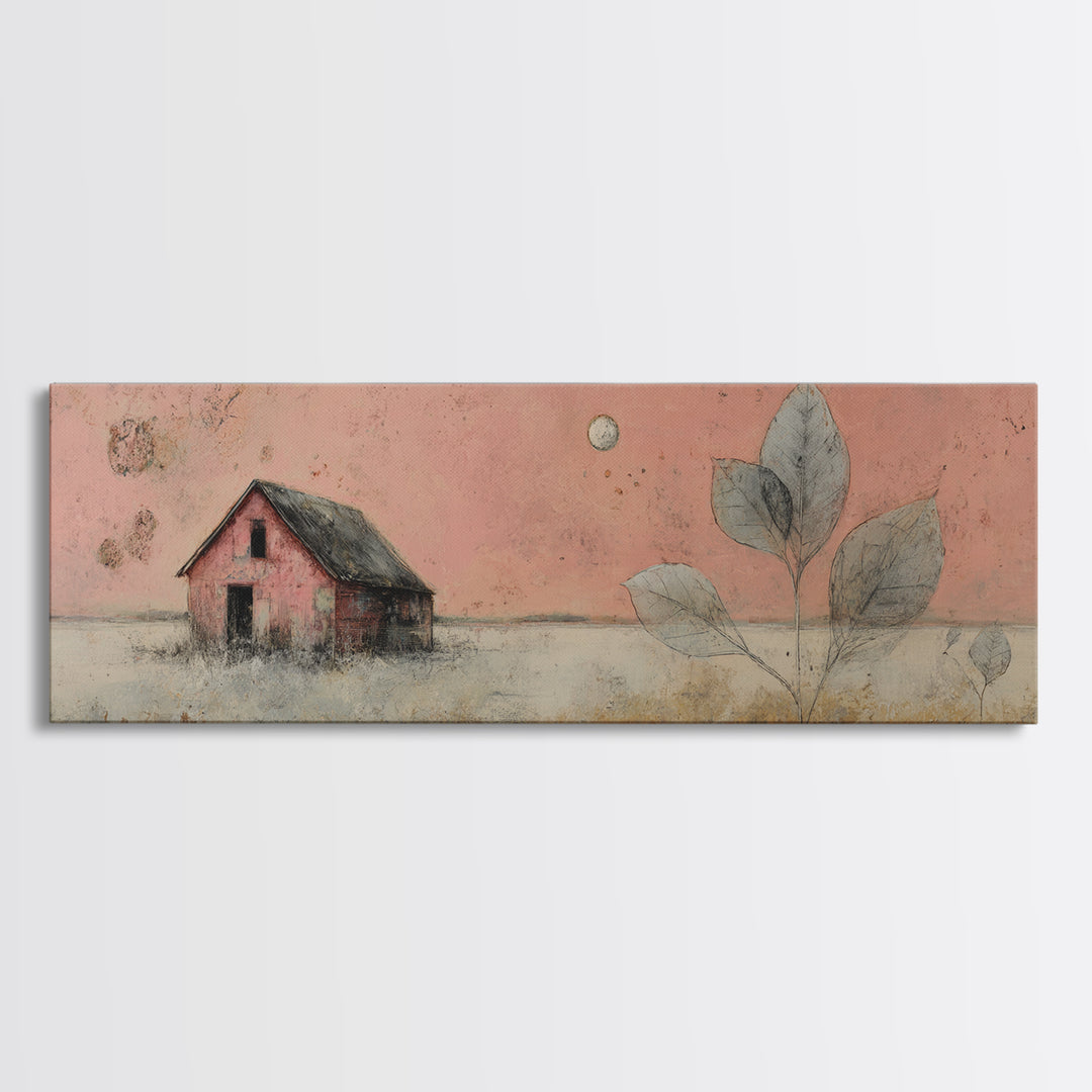 Windmill Silhouette at Sunset Framed Canvas Print, Farmhouse Art, Farmhouse Wall Decor, Farmhouse Decor, Fine Art, Harvest, FAR-3x1-81