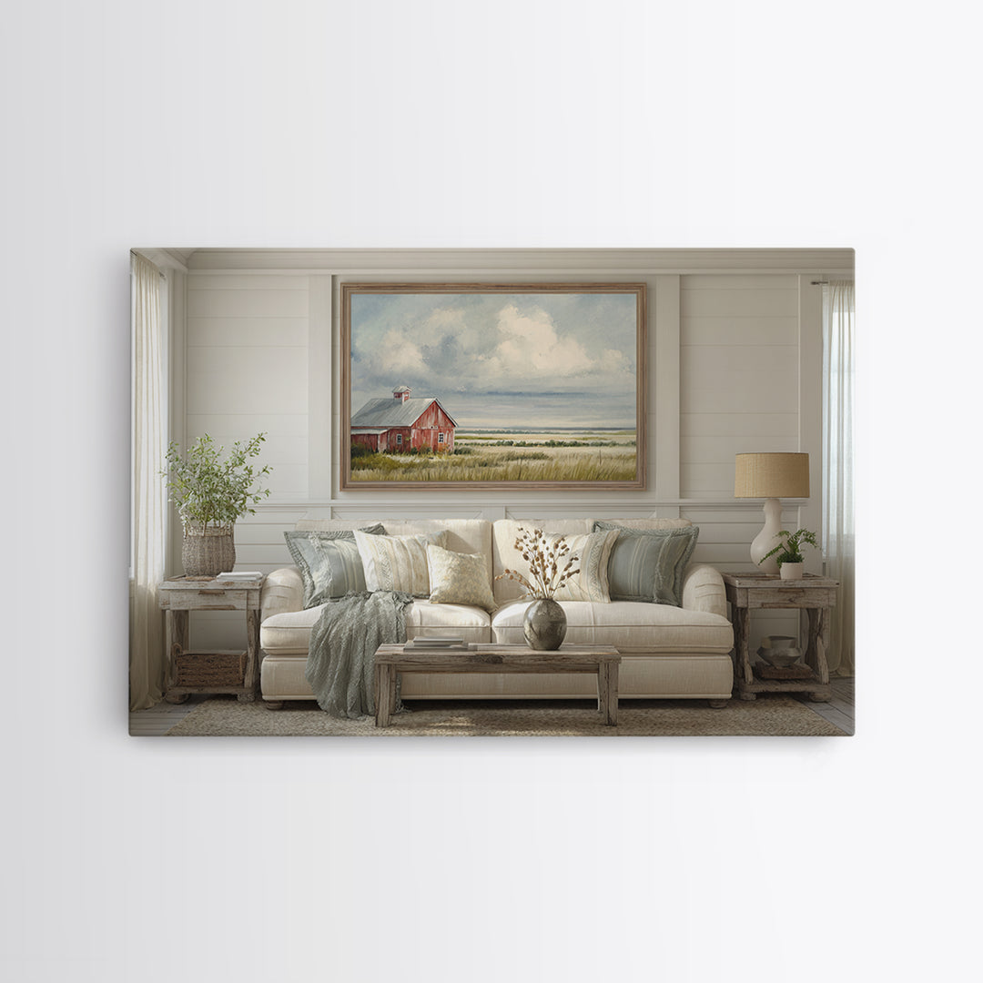 Cornfield under a Dramatic Summer Sky Canvas Print, Farmhouse Art, Farmhouse Wall Decor, Farmhouse Decor, Fine Art, Harvest, FAR-3x2-98