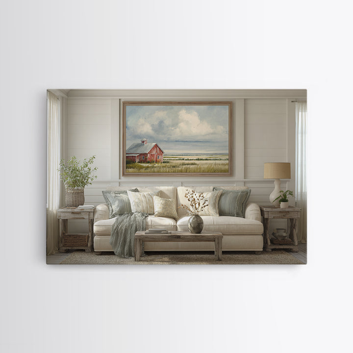 Cornfield under a Dramatic Summer Sky Canvas Print, Farmhouse Art, Farmhouse Wall Decor, Farmhouse Decor, Fine Art, Harvest, FAR-3x2-98
