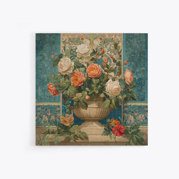 Ch Teau Garden Urn Canvas Print, French Country Art, Printable Art, Farmhouse Decor, Fine Art, Country, Eclectic Wall Art, FCA-1x1-19