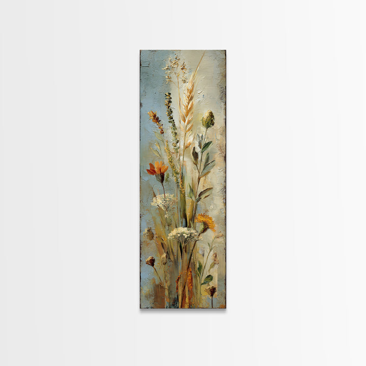 Farmhouse Kitchen Herbs Tied Canvas Print, French Country Art, Fine Art Print, Farmhouse Decor, Country, Digital Prints, FCA-1x3-25