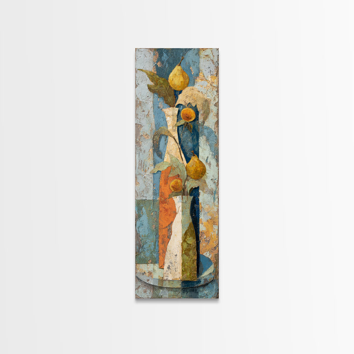 Figs on Ceramic Plate Canvas Print, French Country Art, French Country, Farmhouse Decor, Abstract Art, Country, FCA-1x3-28