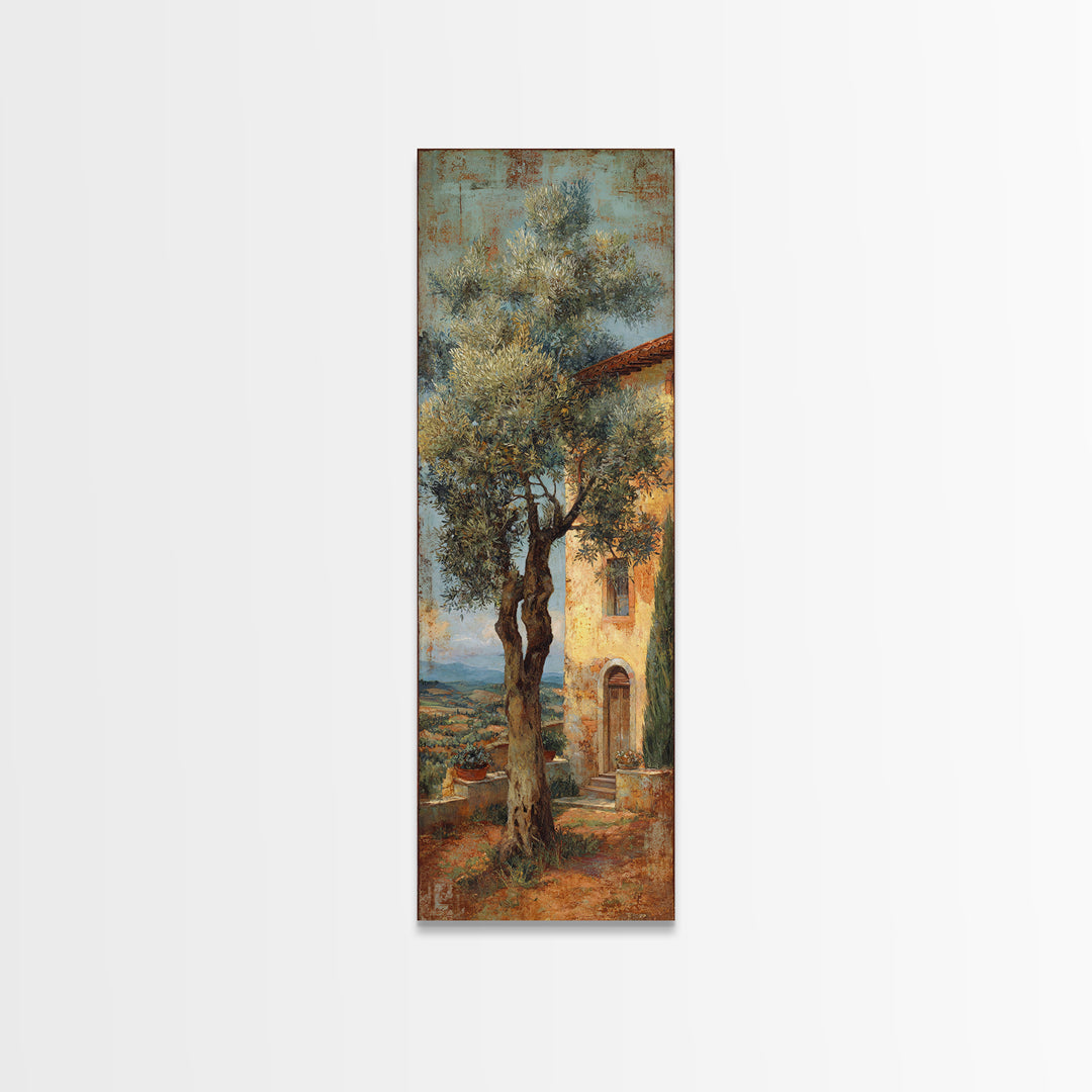 Sunlit Provence Olive Grove Canvas Print, French Country Art, Original Painting, Farmhouse Decor, Country, Coastal Wall Art, FCA-1x3-41